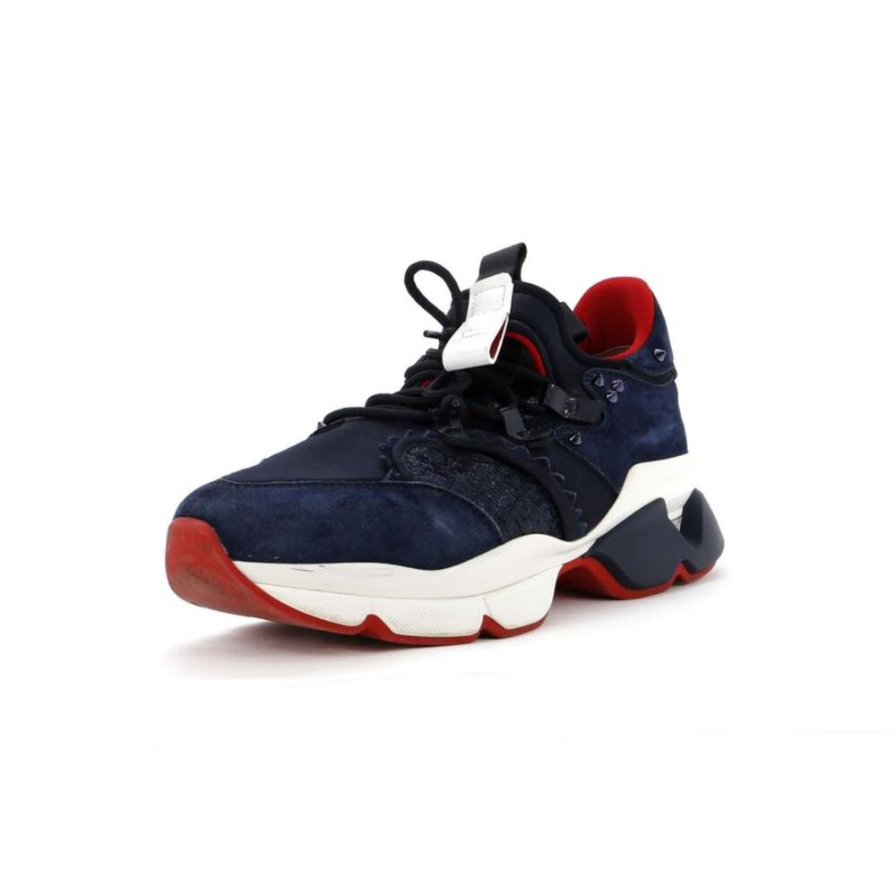Christian Louboutin Loubishark Sneakers Suede Blue